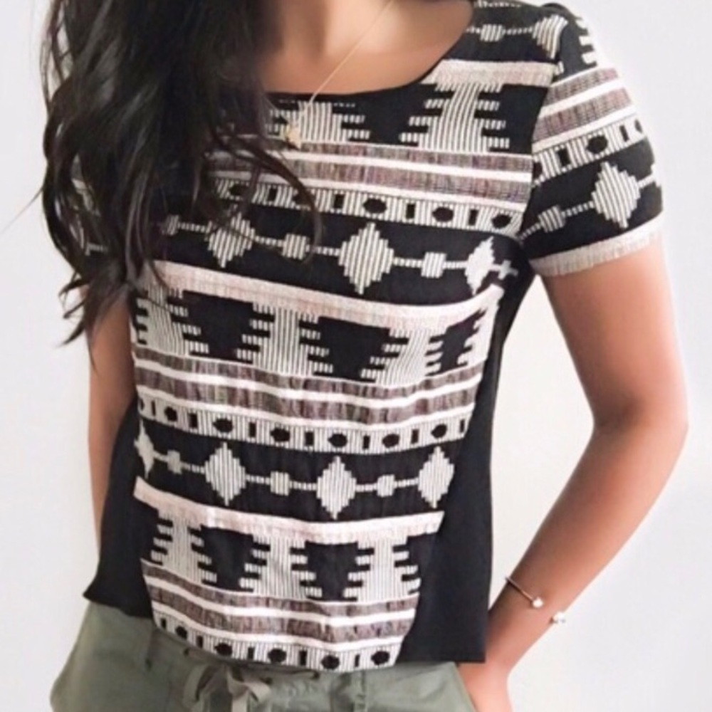 Anthropologie print top